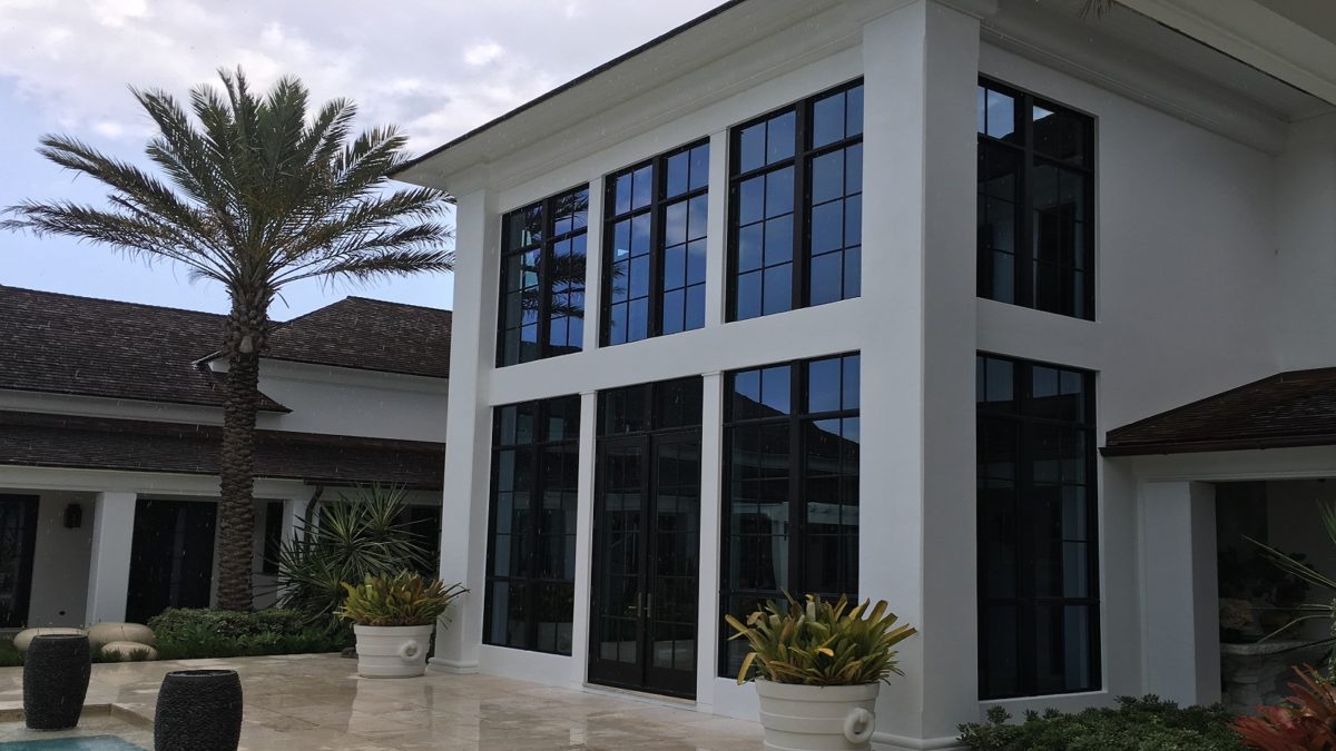 Boca Raton estate home repaired by Integral Windstorm Products window and door repair